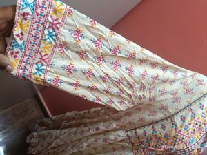 Max Full Flared Embroidered Kurta