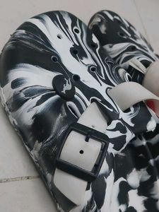 Black and white Crocks