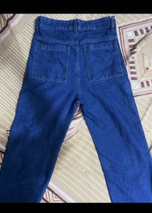 Wide Leg Dark Wash Denim Jeans