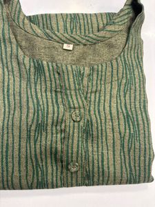 Striped Green Kurta