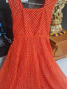Beautiful Tailored Georgette Sleeveless Anarkali