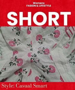 🌺Flower Pertten Design Short Cotton XL