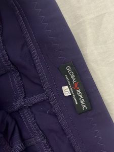 Dark Purple Straight Pants