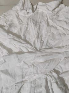 White Oversized Button-Down Shirt