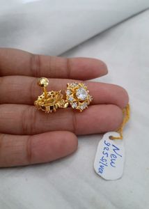 925 Silver Cz Stone Studs , No Coins , No Swap