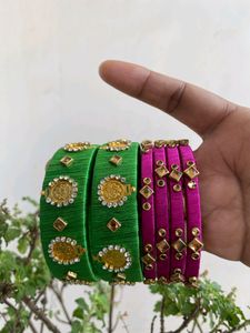 Slik Thread Bangles