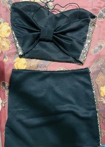 Shimmer Coord Set Top And Skirt