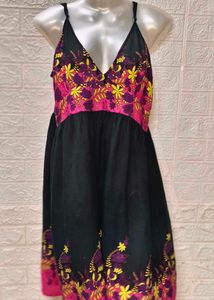 Tops & Dresses For Rs.99 Only/ Floral Black Dress