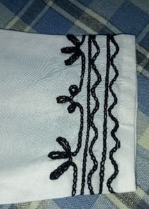 Embroidered White Tunic Top