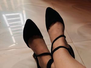 Black Pencil Heels
