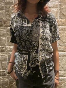 H&amp;M Bandana Print Short Sleeve Shirt