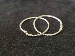 Pure Silver Bangle Set For Kids