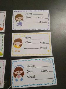 Handmade School Name Labels