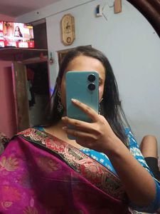 purple gorgeous saree