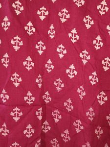 Pink Printed Short Sleeve Dress
