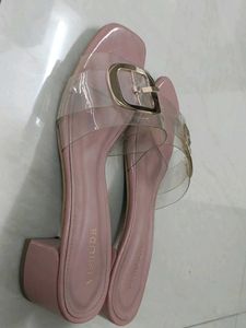 Pink Block Heels Stylish women