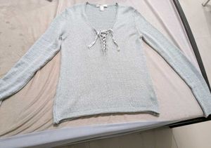 Forever 21 Grey Solid Sweater