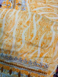 Embroidered Yellow Kurta With Trouser