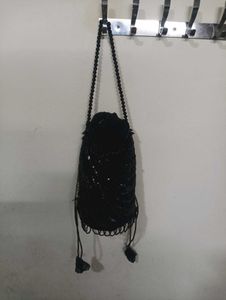 Handmade Black Potli Bag