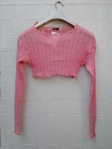 New with tag Pinterest Ribbed Knit Long Sleeve Top