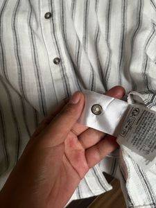 H&amp;M Striped Linen Shirt