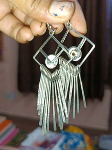 Geometric Fringe Earrings