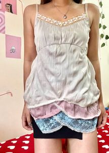 Y2k Aesthetic Pinterest Layered Top