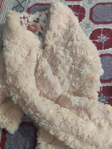 Pink Faux Fur Cardigan For 8 Yr Girl