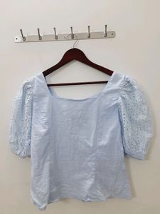 Shein Sky Blue Top