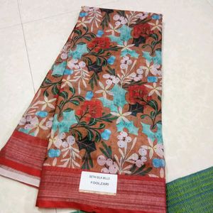 Saree New Linen In Combo