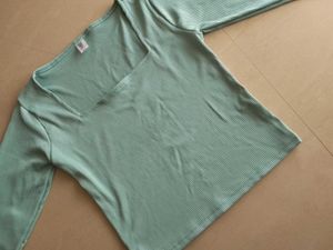 Sky SeBlue Square Neck Top