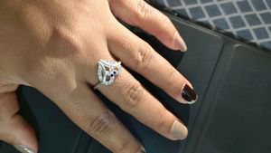 Pure silver heart shape 💍