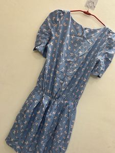 Cute Bow Print Dress
