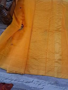 Elegant New Yellow Saree