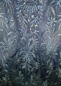 Elegant Navy Blue Ethnic Gown