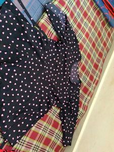 Cute Heart Print Dress