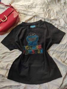 Y2k Black Fitted Top