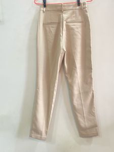 Classic Beige Tapered Trousers