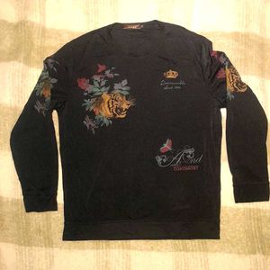 Graphic Print Long Sleeve Tee [C4]