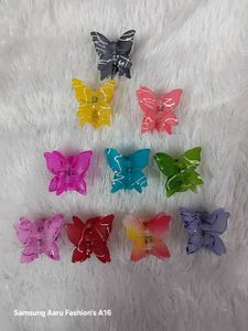 Butterfly Hair Clips - Set of 10