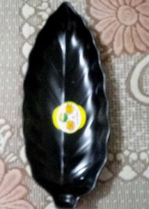 Melamine Leaf-Shaped Platter &amp; Chutney Plat