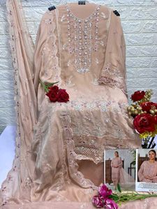 Heavy Work Unstitched Pakistani Dress Material