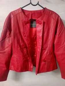 Red Leather Jacket | Winterwear