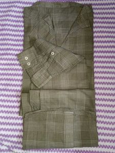 E.T.A. Plaid Band Collar Shirt - Size M