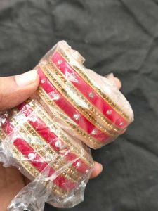 Green &amp; Gold Bangles