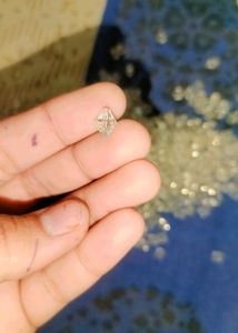 Transparent White Bicone Crystal 🔮