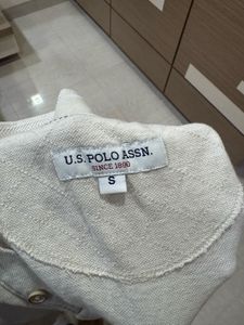 USPA Beige Polo Shirt