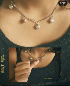 Heart Charm Necklace &amp; Earring Set