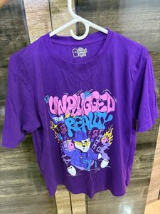 The Souled Store Purple Graphic Tee
