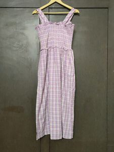 Checkered Iris Darthy Dress
